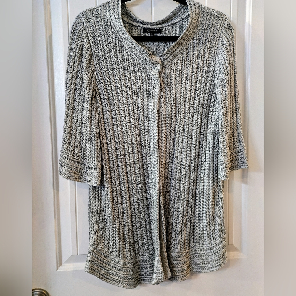 Anne Klein Silver Knit Sweater